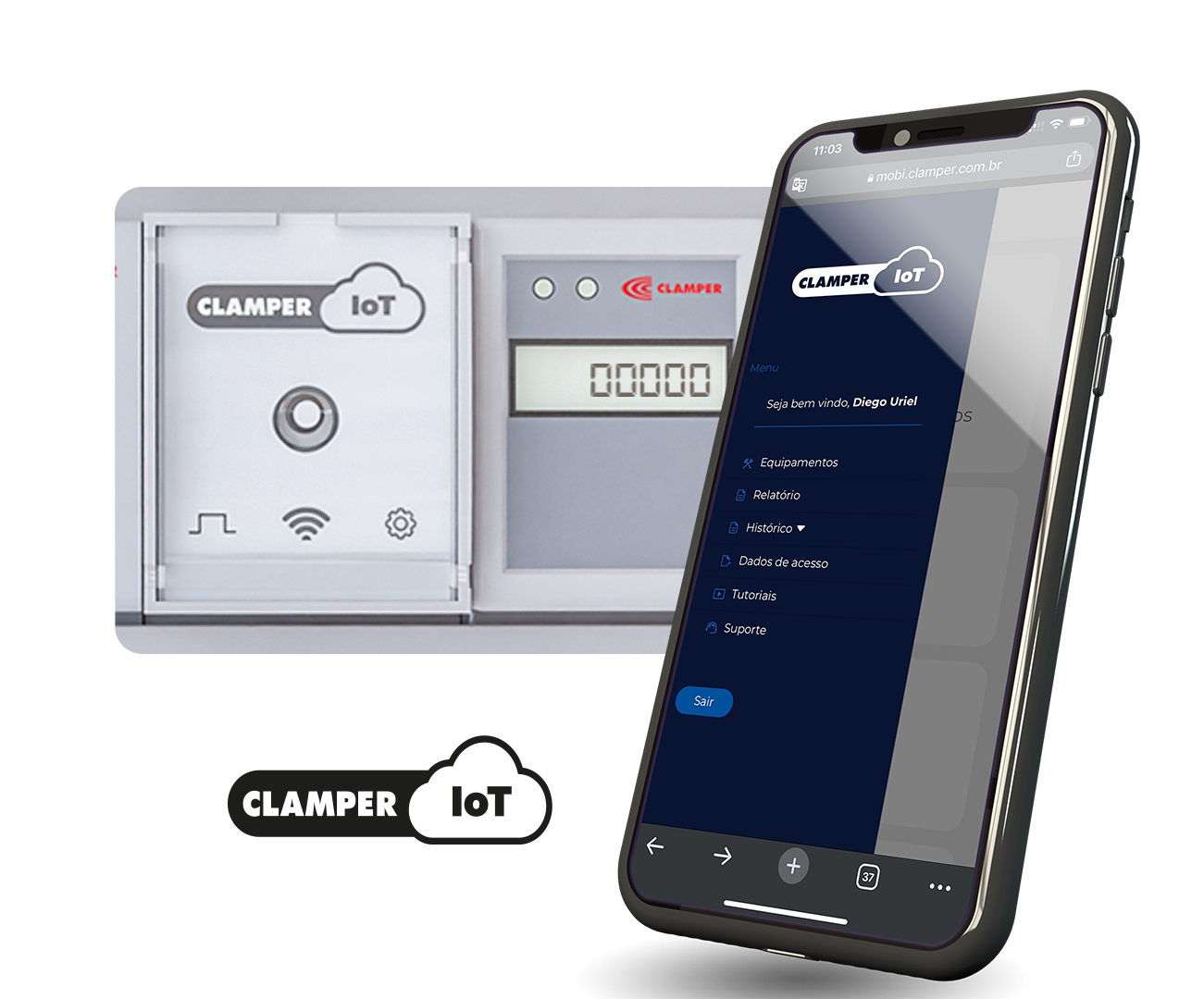 produto CLAMPER Mobi Plug IoT