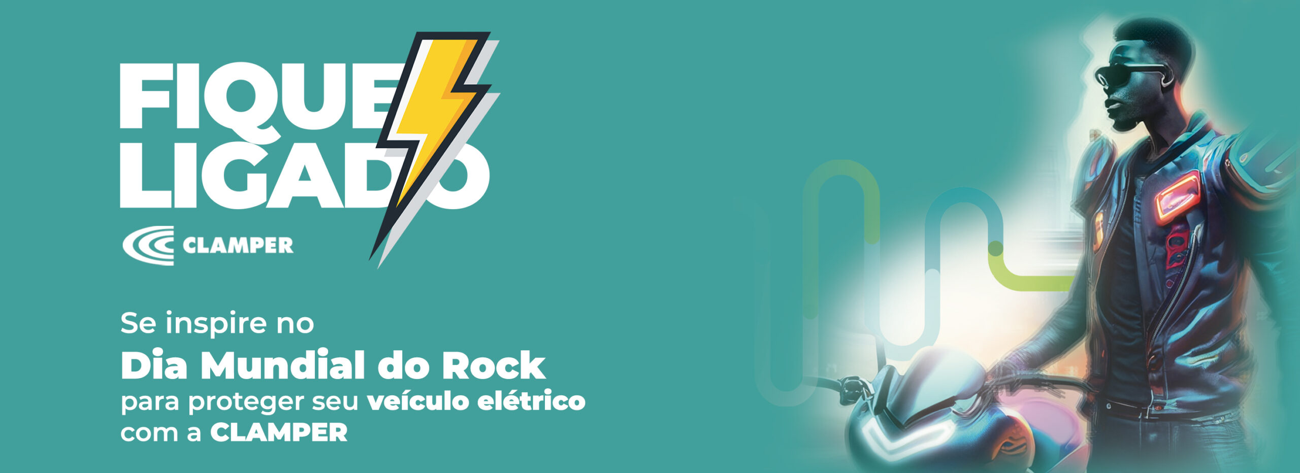 Se inspire no Dia Mundial do Rock para proteger seu veículo elétrico com a CLAMPER